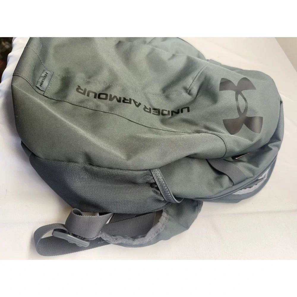 Under‎ Armour Hustle Lite Backpack Grey UA Storm Water Repellent Laptop Bag